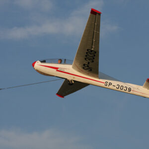 Lot zapoznawczy szybowcem za wyciągarka - około 5 minut